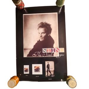Sting The Soul Cages Vintage 1991 Promo Album Poster 24x36 A&M Records Rock Pop
